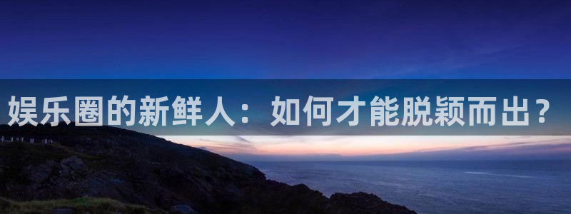 6690必发集团官网：娱乐圈的新鲜人：如何才能脱颖而出？